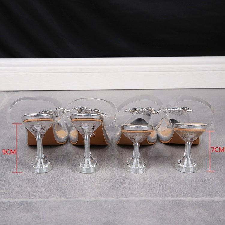 PVC High Heel Sandals for Women