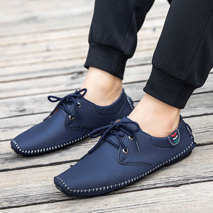 Casual Leather Shoes - Men's Sneakers | British Leather Craftsmanship