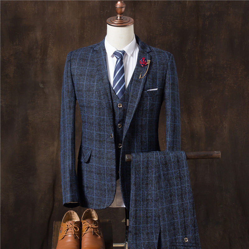Men’s 3-Piece Suit Set – The Ultimate Wedding Tuxedo for the Modern Groom