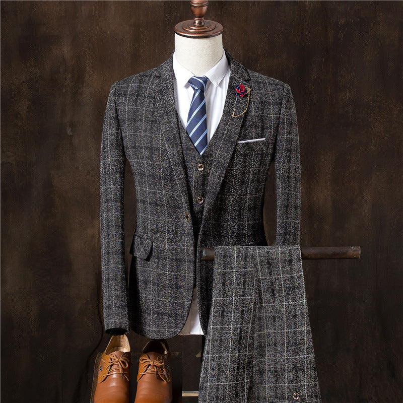 Men’s 3-Piece Suit Set – The Ultimate Wedding Tuxedo for the Modern Groom