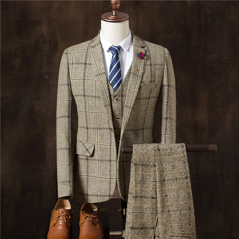 Men’s 3-Piece Suit Set – The Ultimate Wedding Tuxedo for the Modern Groom
