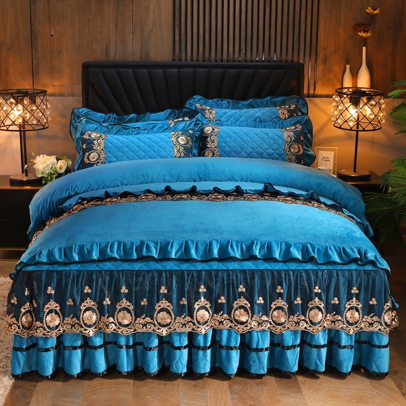 ✨ Lace Bedskirt & Bedding Set – Elegance Meets Everyday Comfort ✨