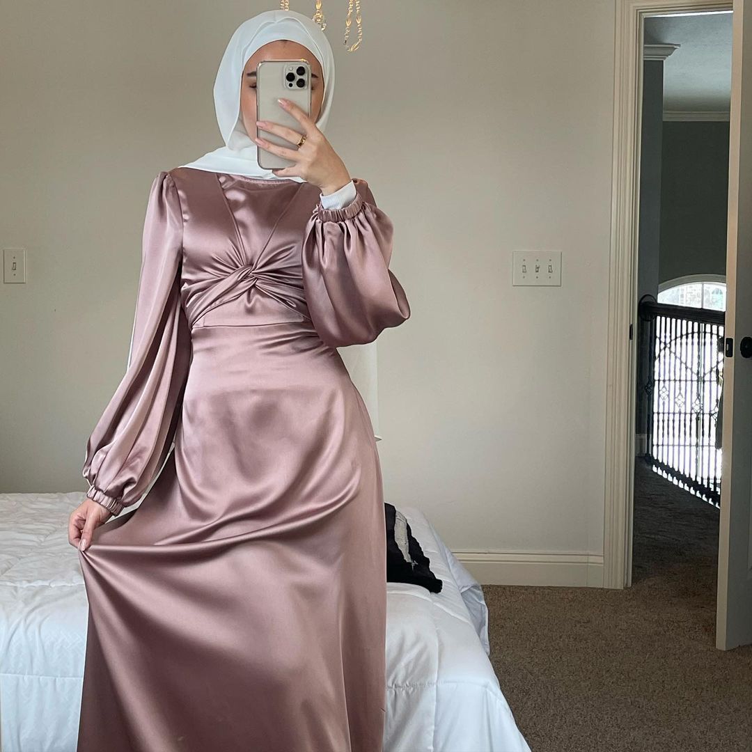 Ramadan Eid Mubarak Kaftan – Elegant Dubai Abaya for Women