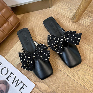 Gentle Wind Thick Heel Baotou Sandals & Slippers