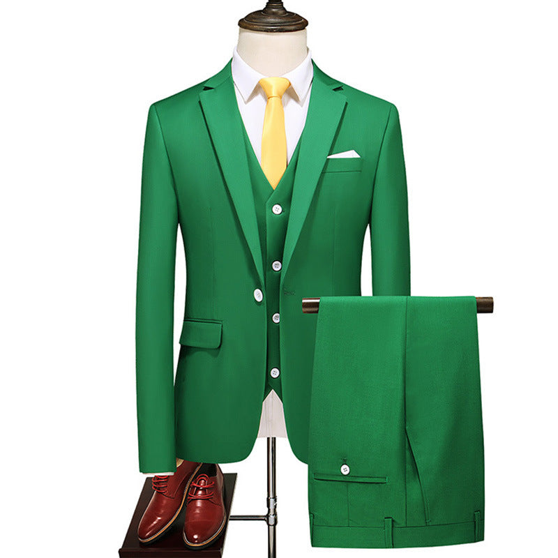 Men’s Three-Piece Suit – Korean Style Elegance