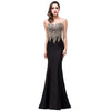 Bridesmaids Sexy Back Hollow Appliqué Fishtail Dress