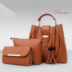 Women’s 3-Piece Handbag Set – Chic & Versatile