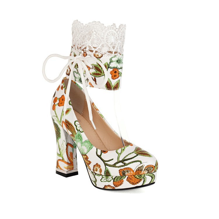 Chunky Heel Fashion Women's Shoes – Perfect for Spring & Autumn