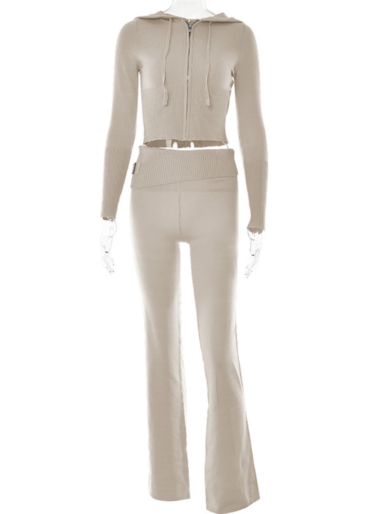 Knitted Hooded Suit – Women’s Two-Piece Lounge Set
Cozy, Chic & Effortlessly Stylish