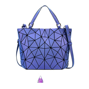 Luminous Reflective Geometric Tote – A Bag That Shines as Bright as You!