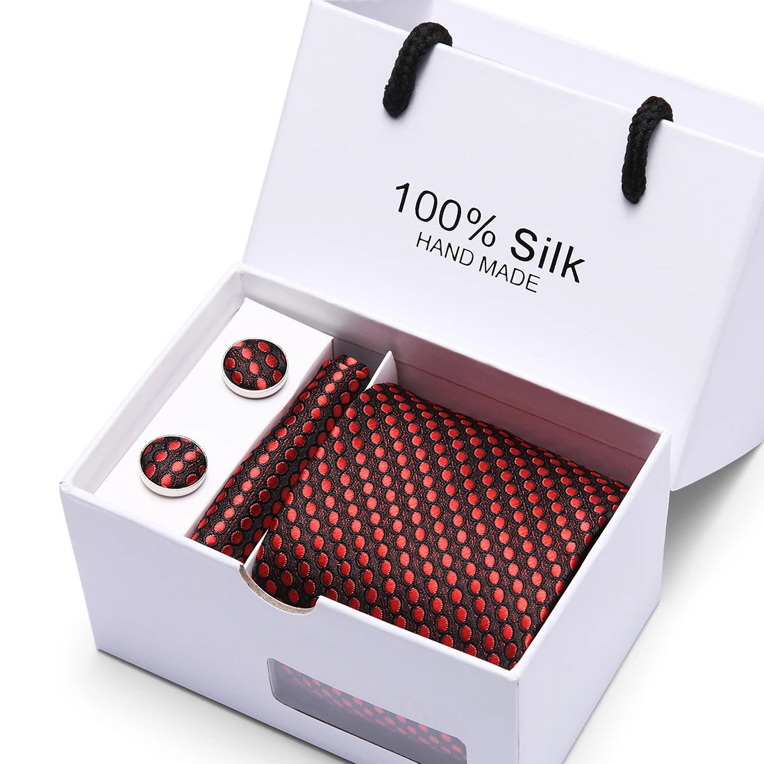 Brand 100% Silk Ties – Extra Long Navy Blue Paisley Necktie Set