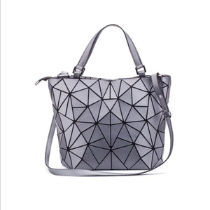 Luminous Reflective Geometric Tote – A Bag That Shines as Bright as You!