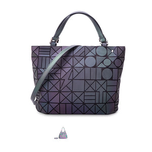 Luminous Reflective Geometric Tote – A Bag That Shines as Bright as You!