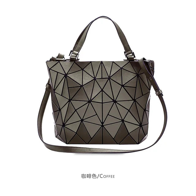 Luminous Reflective Geometric Tote – A Bag That Shines as Bright as You!