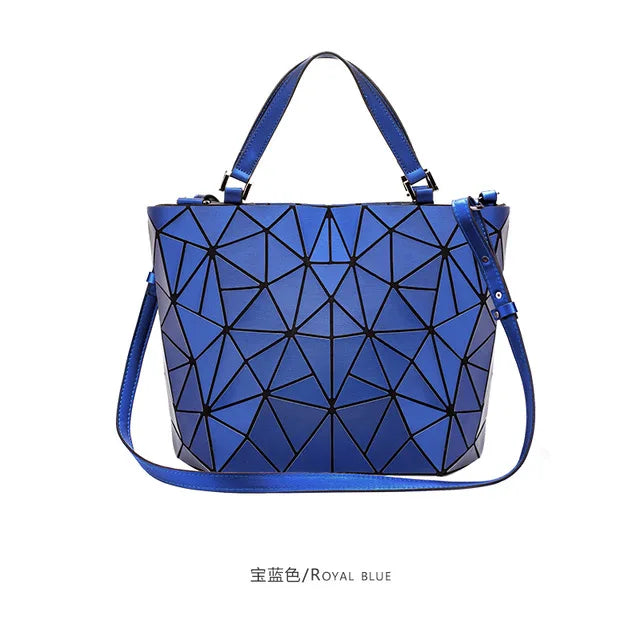 Luminous Reflective Geometric Tote – A Bag That Shines as Bright as You!