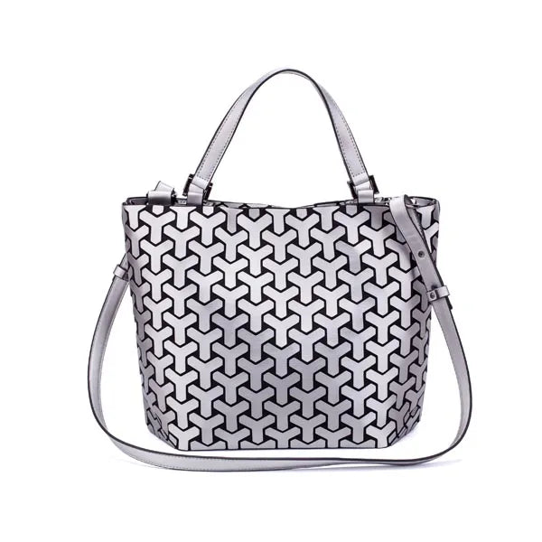 Luminous Reflective Geometric Tote – A Bag That Shines as Bright as You!