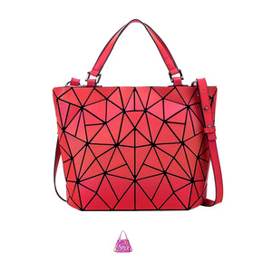 Luminous Reflective Geometric Tote – A Bag That Shines as Bright as You!