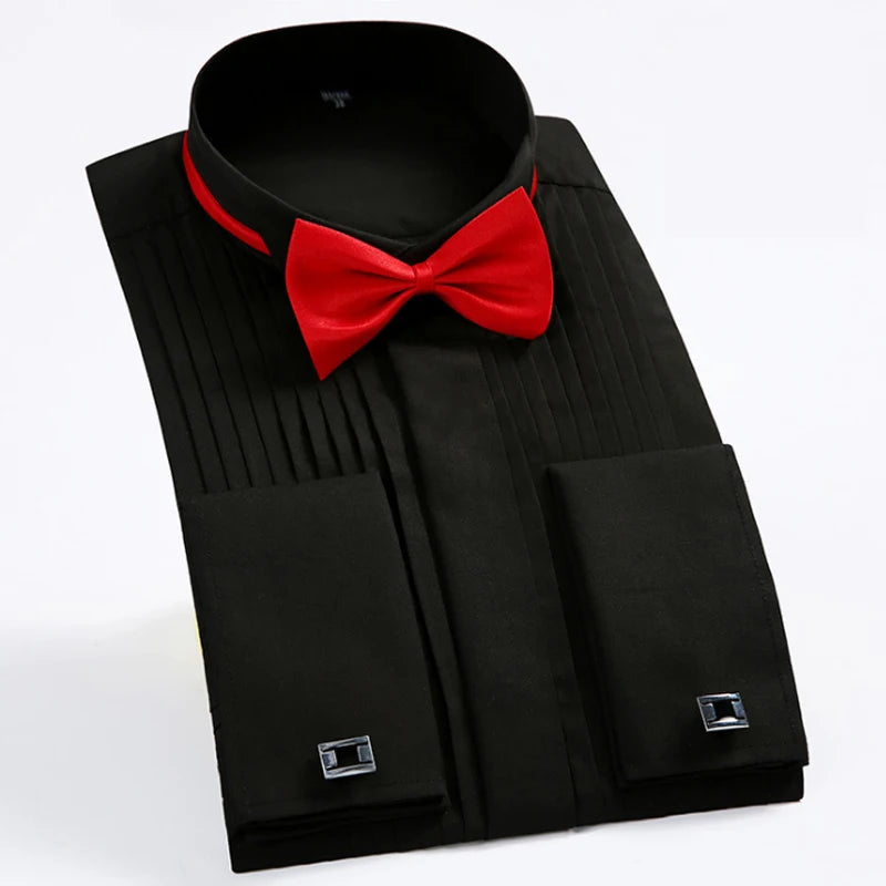 Classic Winged Collar Dress Shirt – Perfect for Any Formal Occasion
