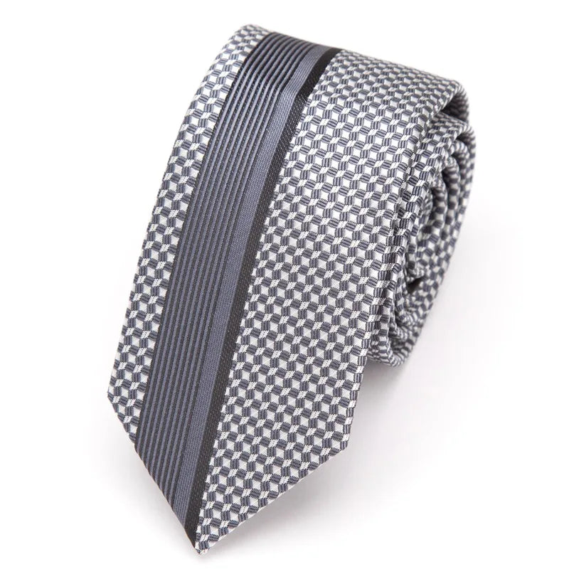 Men’s Luxurious Slim Stripe Necktie