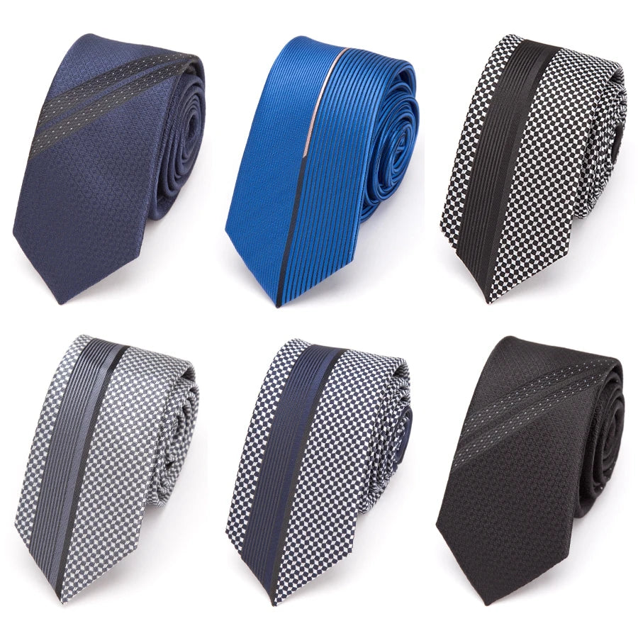 Men’s Luxurious Slim Stripe Necktie