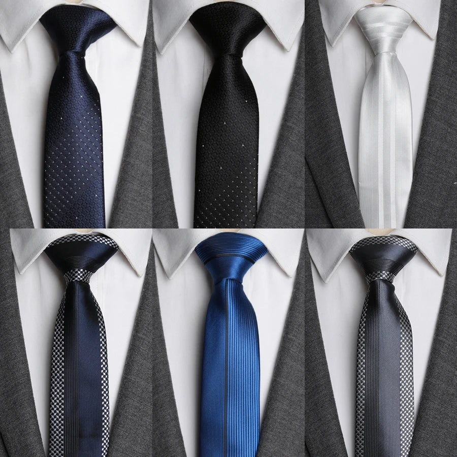 Men’s Luxurious Slim Stripe Necktie