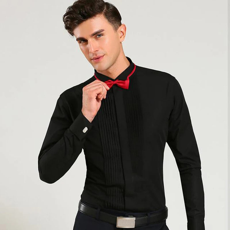 Classic Winged Collar Dress Shirt – Perfect for Any Formal Occasion