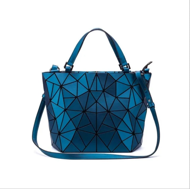 Luminous Reflective Geometric Tote – A Bag That Shines as Bright as You!