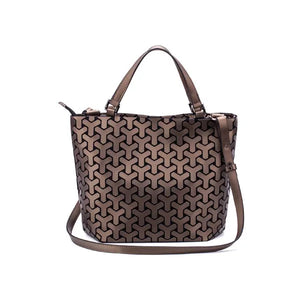 Luminous Reflective Geometric Tote – A Bag That Shines as Bright as You!