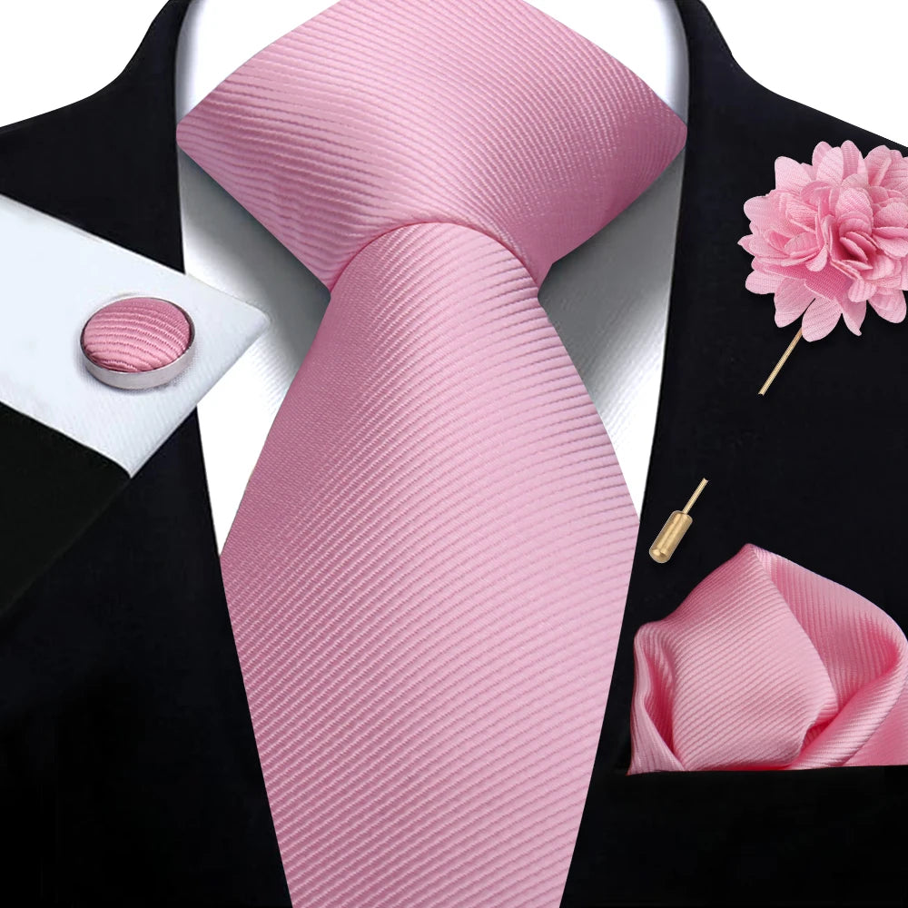 Top-Quality Solid Color Tie Set – The Perfect Touch of Elegance
