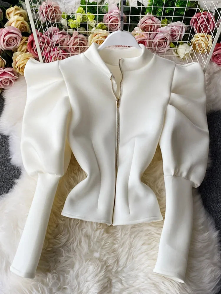 Temperament Stand-up Collar Shirt – Elegant Style for Every Season