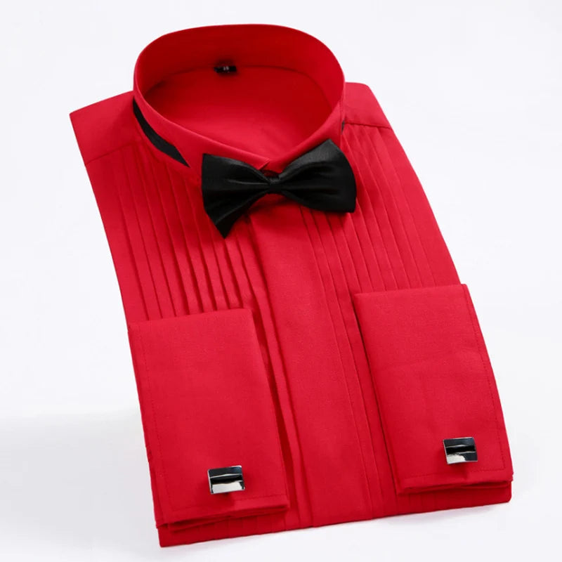 Classic Winged Collar Dress Shirt – Perfect for Any Formal Occasion