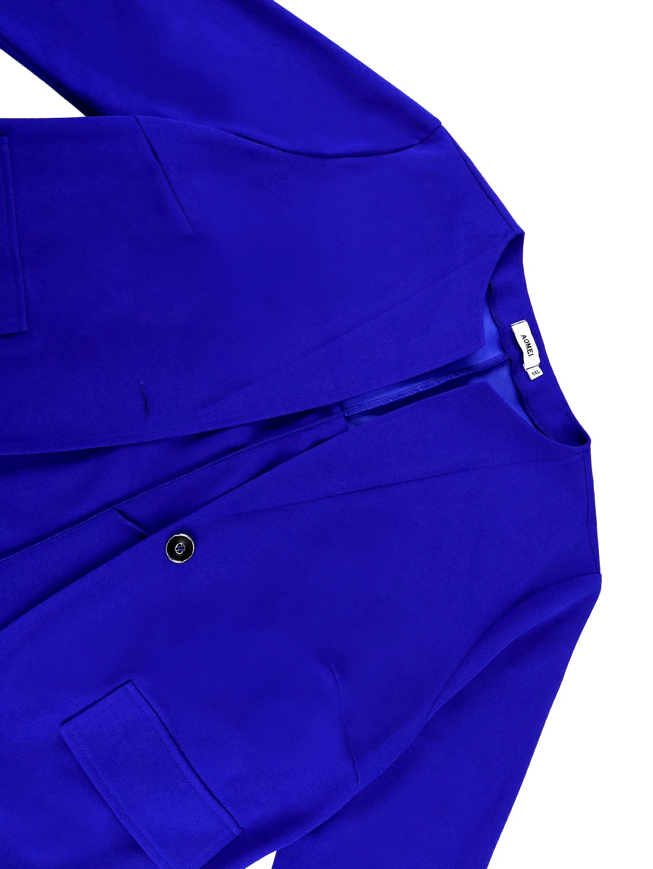 ✨ Two-Piece Women’s Outfit – Blazer + Suspender A-Line Midi Dress ✨