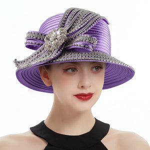 Women’s Satin Sun Hat for Weddings & Special Events