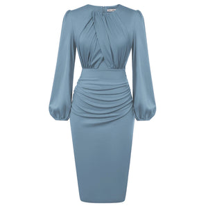 GK Dress for Women: Contrast Fabric Evening Elegant Celebrity Party Dress