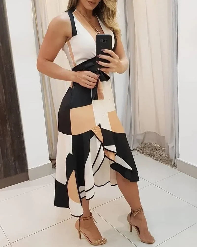 Women's Plus Size Midi Dress – Chic & Sexy Summer Style!