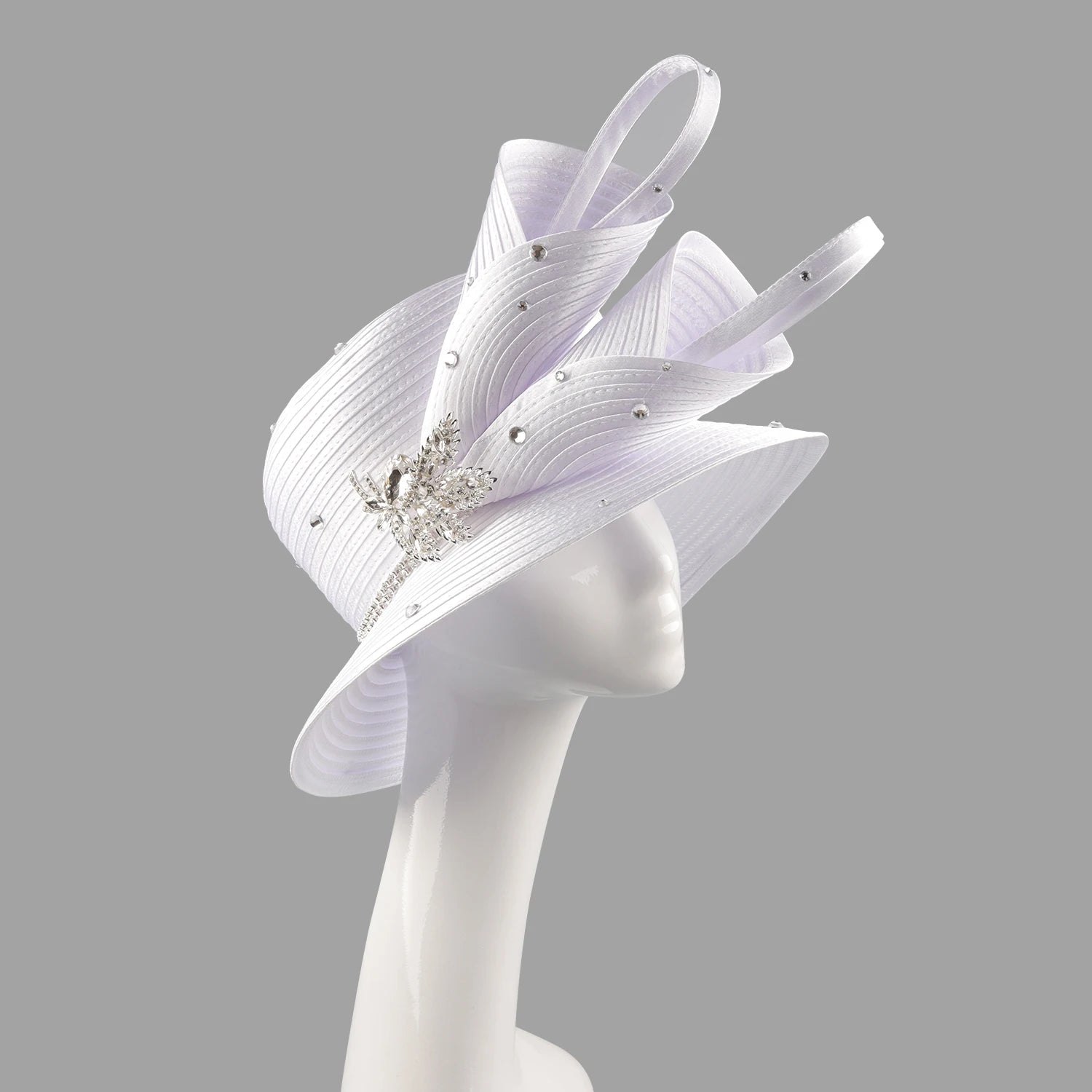 Fashion White Women’s Church & Kentucky Derby Fascinator Hat