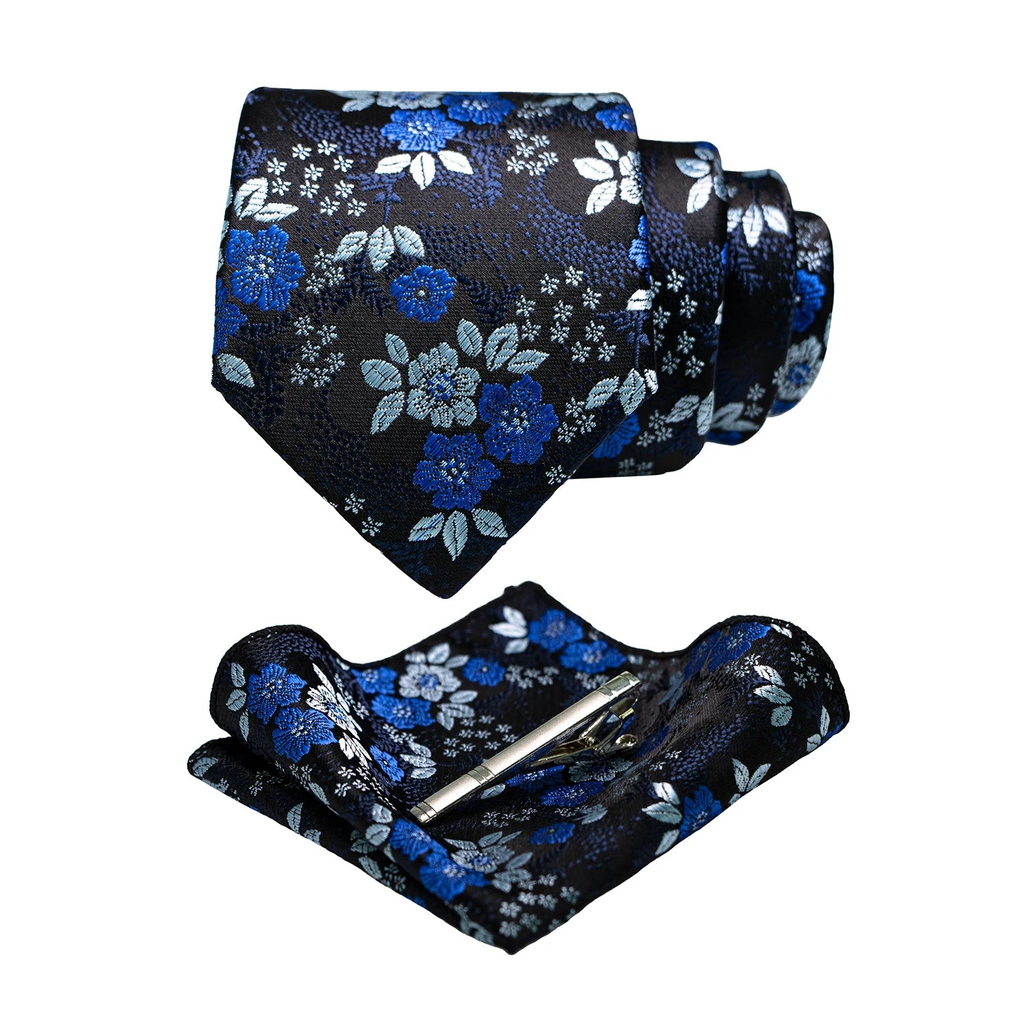 JEMYGINS Floral Silk Men’s Tie Set – Elevate Your Style with Elegance