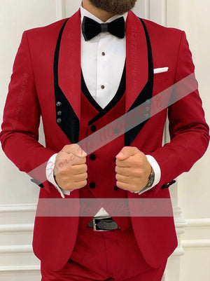 ✨ Latest Black Men’s Formal 3-Piece Suit ✨