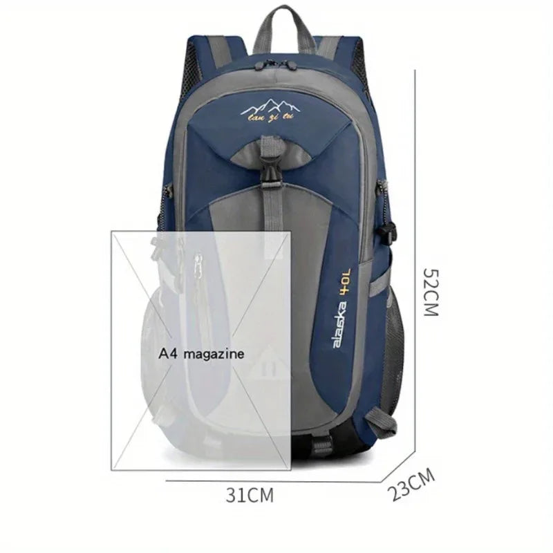 🏕️ 40L Outdoor Hiking & Travel Backpack & School