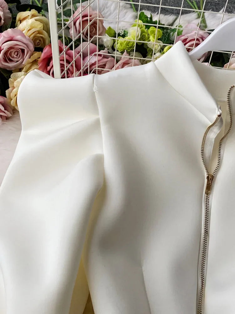 Temperament Stand-up Collar Shirt – Elegant Style for Every Season