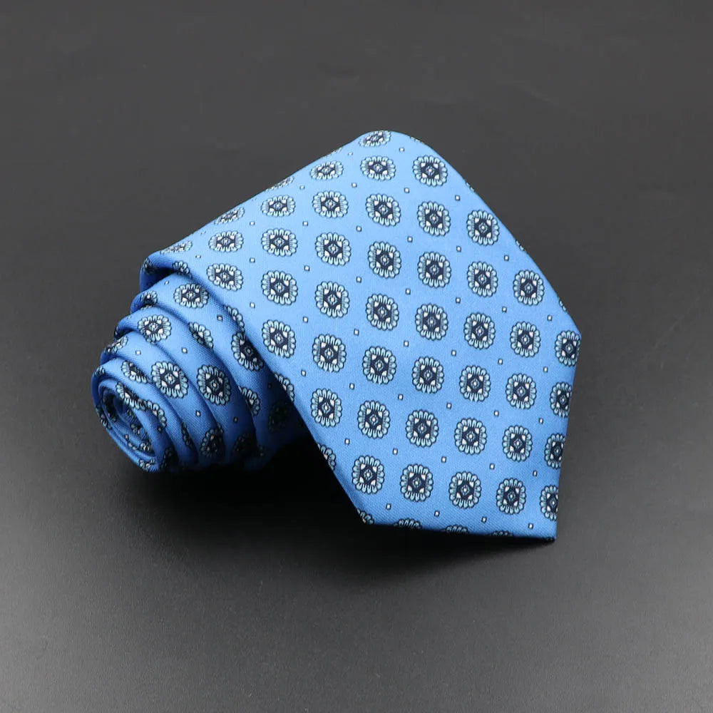 Men’s Fashion Silk Tie – 7.5cm Soft Novelty Necktie