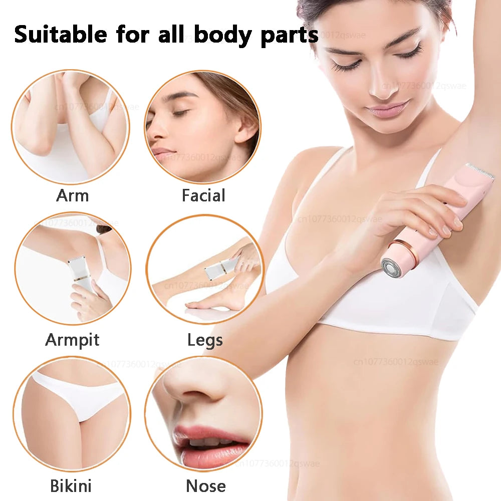 🪄 Women’s 2‑in‑1 Electric Shaver & Epilator – Smooth Skin at Home 💕