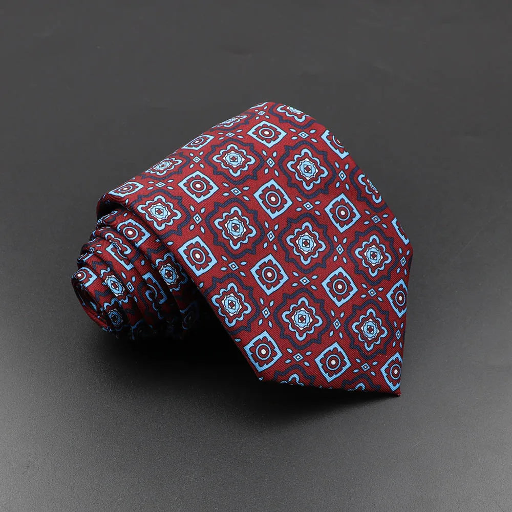 Men’s Fashion Silk Tie – 7.5cm Soft Novelty Necktie