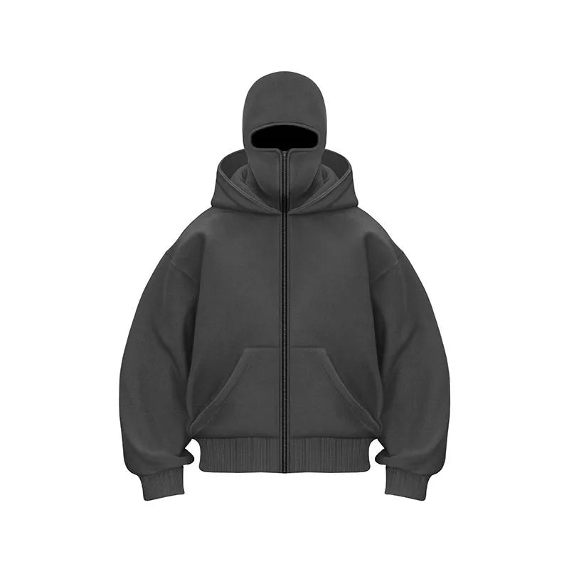 Vintage Y2K Double Hat Sweatshirt – Oversized & Edgy