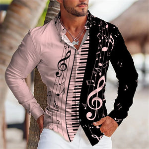 🎵 Summer 2023 Music Button-Up Shirt – Stylish & Comfortable! 🎵