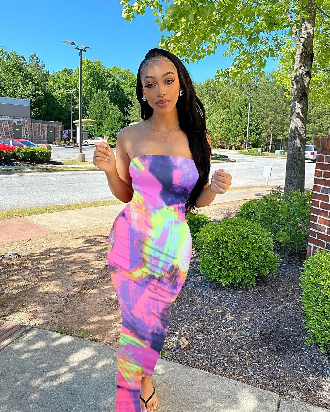 🌸 2023 Spring & Summer Off-Shoulder Chest Wrap Bandage Dress