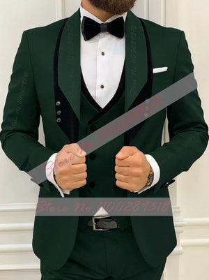 ✨ Latest Black Men’s Formal 3-Piece Suit ✨