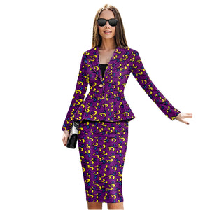 🌺 African Dress for Women – Kente Print Ankara Dashiki 2-Piece Set