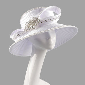 Fashion White Church Hats for Women