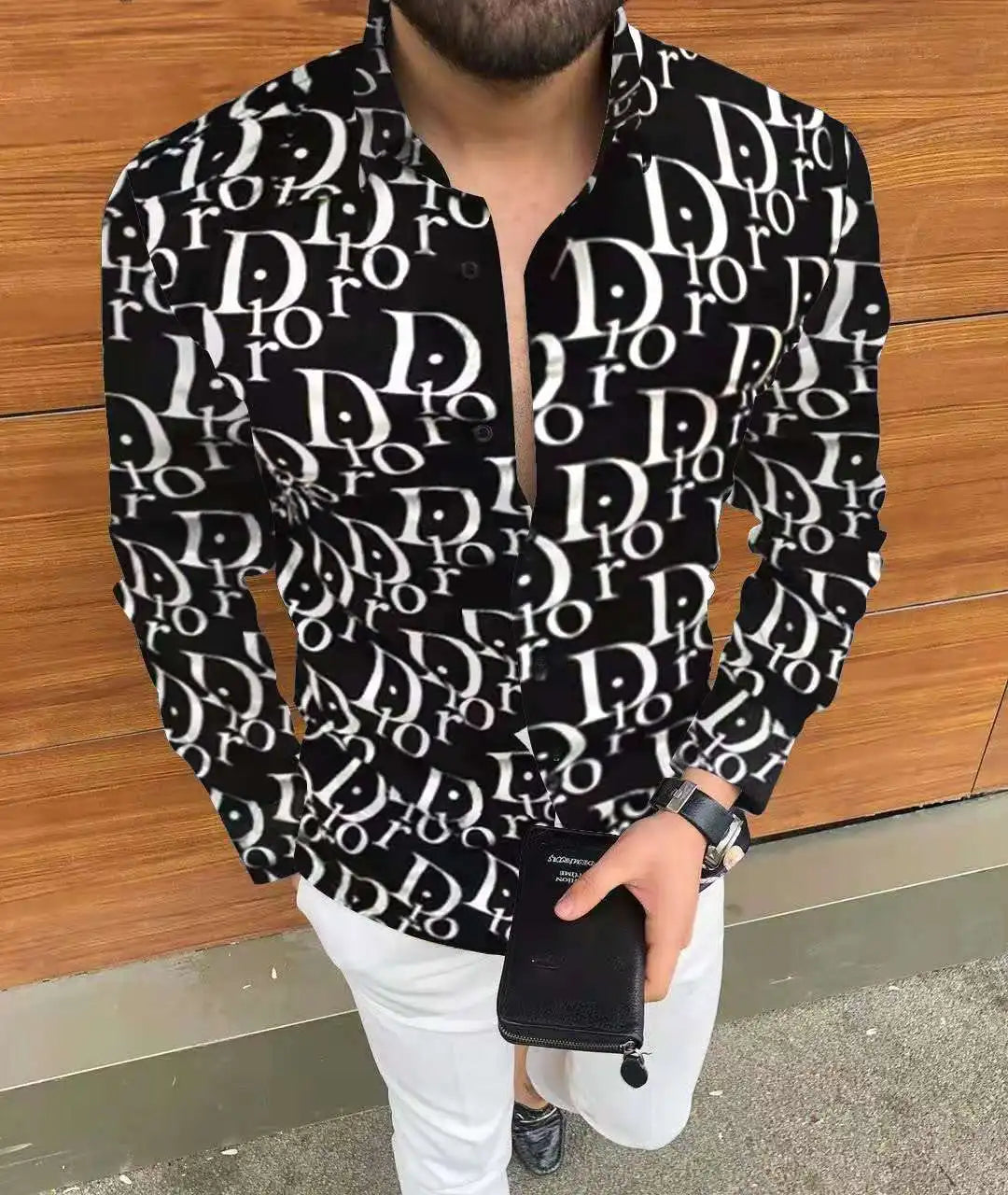 New Men's Long Sleeve Casual Printed Shirt – 2025 Hawaiian Fashion